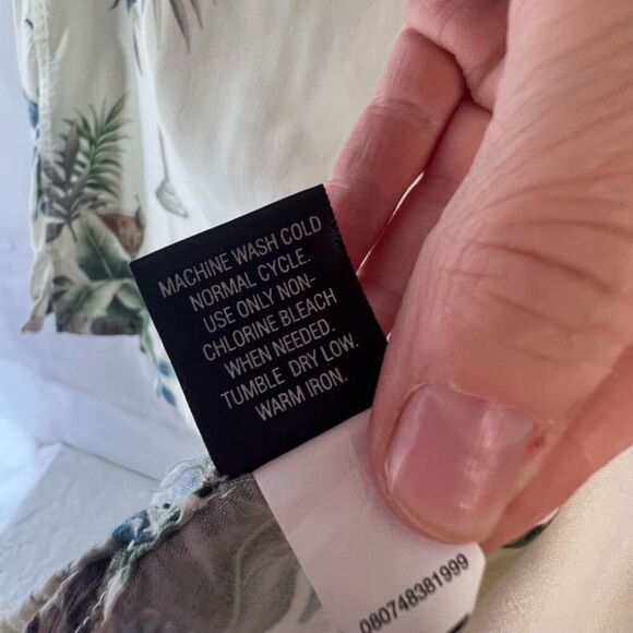 Croft & Barrow Short Sleeve Button Front Men's Shirt Tropical Drinking Size XL - Picture 8 of 9